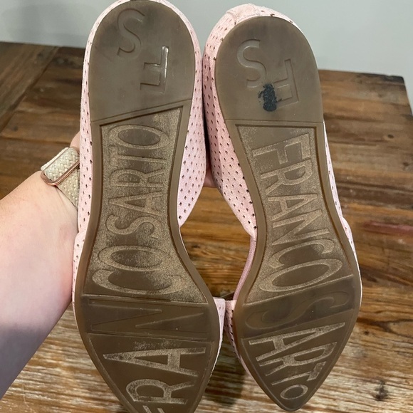 Franco Sarto Diagonal Pink‎ Flats Size 6 - Picture 3 of 10